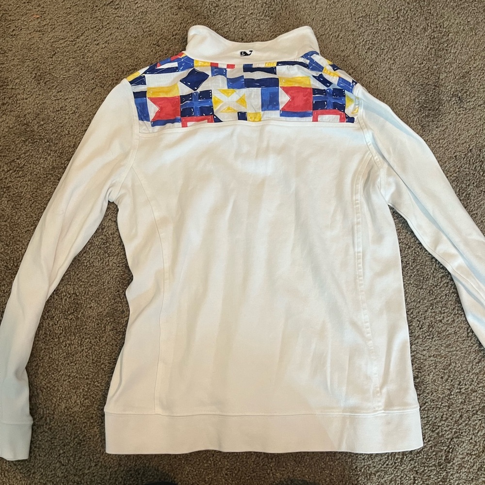 Vineyard Vines Nautical Flag Quarter Zip